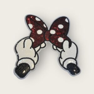Parche lazo Minnie Mousse lentejuelas