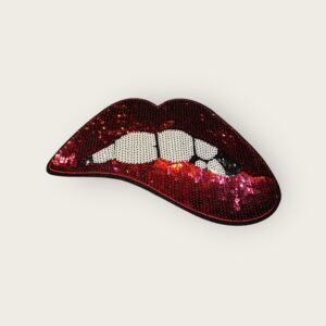 Parche labios lentejuelas
