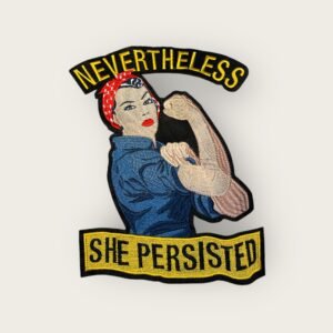 Parche bordado mujer fuerte